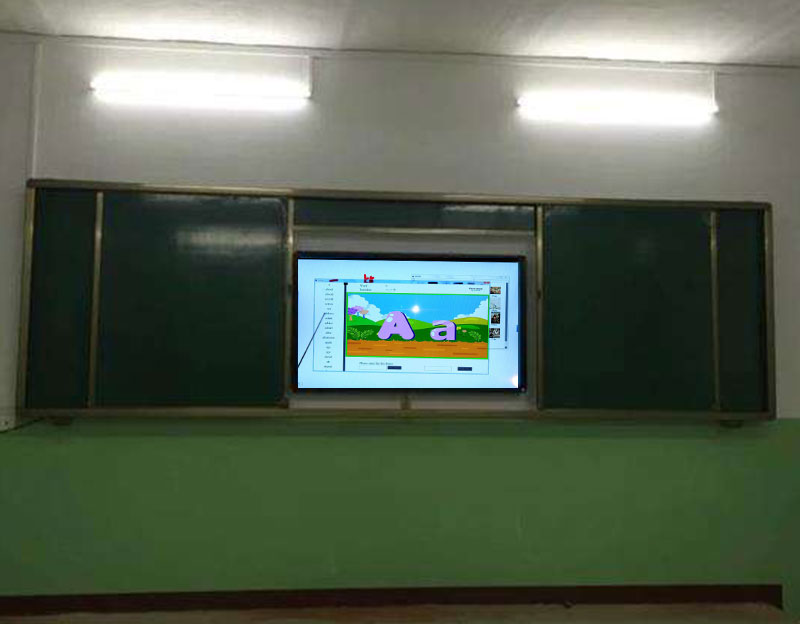 六盤水學校壁掛觸摸一體機教育行業(yè)解決方案